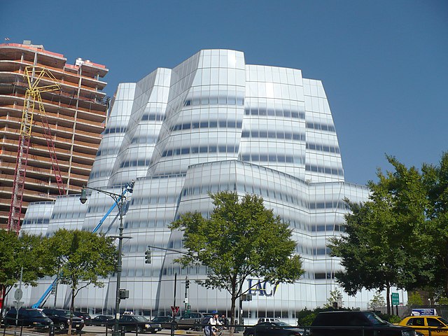 view of the IAC building in New York City