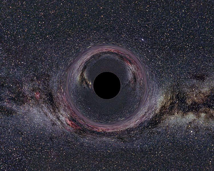 Black holes warps spacetime.