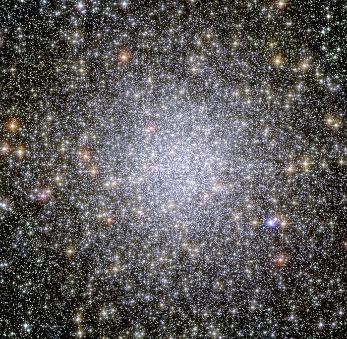 A dazzling globular cluster of stars.